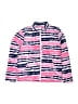 Eddie Bauer 100% Polyester Stripes Pink Track Jacket Size 10 - 12 - photo 1