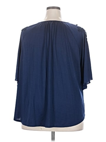 New York Laundry Short Sleeve Blouse (view 2)