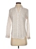 Ann Taylor 100% Polyester Polka Dots Ivory Long Sleeve Blouse Size XS (petite) - photo 1