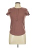 Old Navy Brown Short Sleeve Henley Size M - photo 1