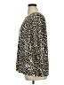 Chico's Animal Print Brown Long Sleeve Blouse Size XL (3) - photo 5