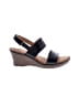 Born 100% Leather Black Wedges Size 8 1/2 - photo 1