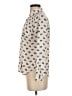 Ann Taylor 100% Polyester Animal Print Ivory Long Sleeve Blouse Size XS (petite) - photo 5
