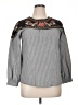 Unbranded Floral Multi Color Gray Long Sleeve Blouse Size 14 (estimated) - photo 1