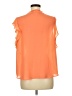 Liz Claiborne 100% Polyester Orange Short Sleeve Blouse Size M - photo 2