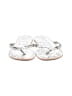 J.Crew Factory Store Silver Flip Flops Size 7 - photo 2