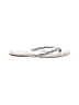 J.Crew Factory Store Silver Flip Flops Size 7 - photo 1