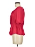 Ann Taylor LOFT Outlet 100% Polyester Red 3/4 Sleeve Blouse Size M - photo 5