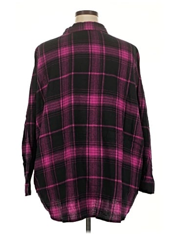 Woman Within 3/4 Sleeve Button-Down Shirt (view 2)