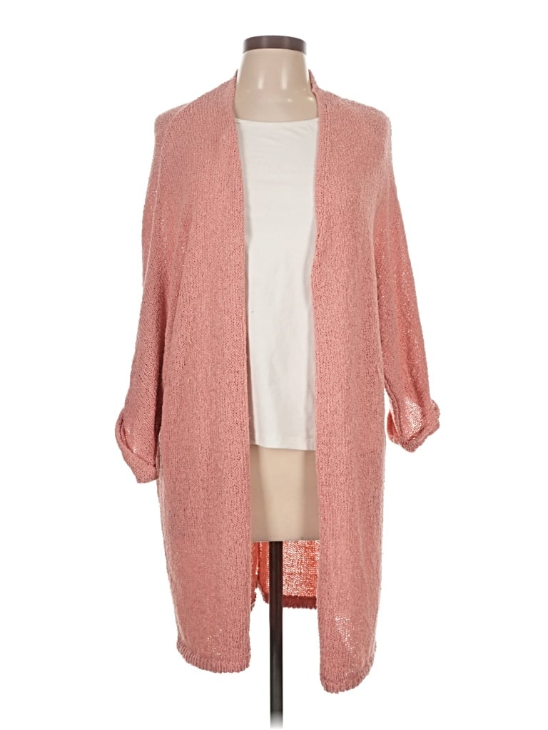 Pre-owned Divided By H&m Cardigan Sweater In Pink