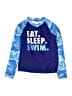 Unbranded Blue Rash Guard Size 8 - 10 - photo 1