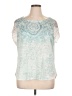Daisy Fuentes Teal Short Sleeve Top Size XL - photo 1