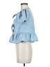 Sim & Sam 100% Cotton Blue Short Sleeve Blouse Size M - photo 5