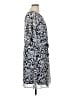 JBS 100% Polyester Paisley Blue Casual Dress Size 16 - photo 4