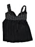 Longitude Polka Dots Black Swimsuit Top Size 20 - photo 2