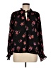 Vince Camuto 100% Polyester Floral Black Long Sleeve Blouse Size M - photo 1
