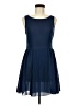 Forever 21 Solid Blue Cocktail Dress Size M - photo 1