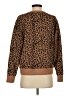 J.Crew Factory Store 100% Cotton Animal Print Brown Pullover Sweater Size S - photo 2