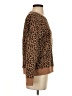J.Crew Factory Store 100% Cotton Animal Print Brown Pullover Sweater Size S - photo 4