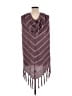 BCBGMAXAZRIA 100% Acrylic Purple Poncho Size L - photo 2