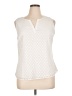 Market and Spruce 100% Polyester Ivory Sleeveless Blouse Size XL - photo 1