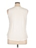 Market and Spruce 100% Polyester Ivory Sleeveless Blouse Size XL - photo 2