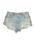 Zara Blue Denim Shorts Size 12 - photo 1