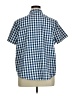 Blair Checkered-gingham Blue Short Sleeve Blouse Size XL - photo 2