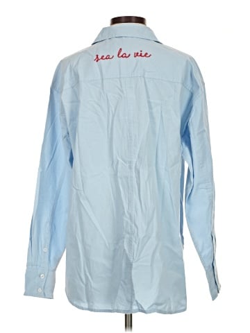 Sea La Vie Long Sleeve Button-Down Shirt (view 2)