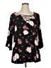 Torrid Black 3/4 Sleeve Blouse Size 1X Plus (1) - photo 1