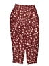 Assorted Brands 100% Silk Print Burgundy Casual Pants Size 4 - photo 2
