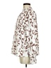 Shein Animal Print Ivory Long Sleeve Blouse Size 6 - photo 5
