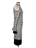 Venus Houndstooth Silver Cocktail Dress Size L - photo 4