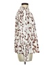 Shein Animal Print Ivory Long Sleeve Blouse Size 6 - photo 4