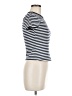 Old Navy Stripes Ivory Short Sleeve Turtleneck Size M - photo 4