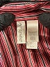 Ambrielle 100% Polyester Stripes Burgundy Long Sleeve Blouse Size S - photo 7