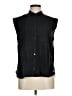 J.Crew 100% Viscose Black Sleeveless Button-Down Shirt Size 6 - photo 1
