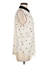 Ann Taylor Polka Dots Ivory Sleeveless Button-Down Shirt Size M - photo 4