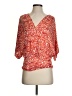 Pleione Orange Short Sleeve Blouse Size 00 - photo 1