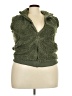 Zyia Active 100% Polyester Green Faux Fur Vest Size XXL - photo 1