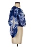 Express 100% Polyester Blue 3/4 Sleeve Blouse Size S - photo 4