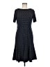 Talbots Polka Dots Blue Black Casual Dress Size 6 - photo 1
