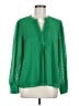 CeCe 100% Polyester Green Long Sleeve Blouse Size M - photo 1