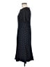 Talbots Polka Dots Blue Black Casual Dress Size 6 - photo 5