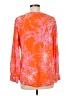 Finley Tropical Orange Long Sleeve Blouse Size M - photo 2