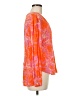 Finley Tropical Orange Long Sleeve Blouse Size M - photo 4