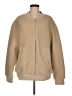 H&M 100% Polyester Solid Tan Faux Fur Jacket Size M - photo 1