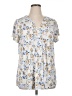 Lane Bryant Ivory Short Sleeve Blouse Size 14 - 16 Plus - photo 1