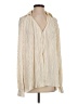 showpo 100% Polyester Ivory Long Sleeve Blouse Size 4 - photo 1