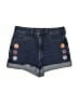Hollister Floral Blue Denim Shorts Size 3 - photo 1